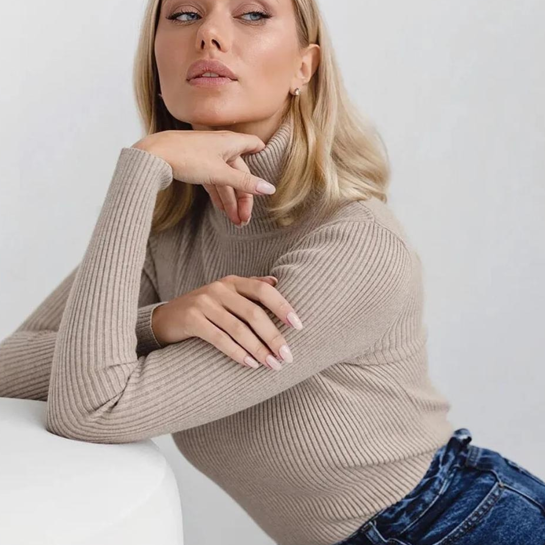 SUEATER CUELLO ALTO PARA MUJER